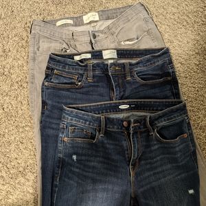 THREE pairs of jeans